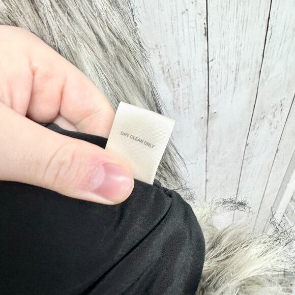 Matty M Vest Women Size XS/S Faux Fur Sleeveless Midi Open Front Leather Lined - Picture 5 of 7